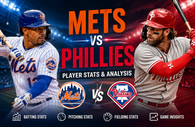 Mets vs Phillies Match Player Stats