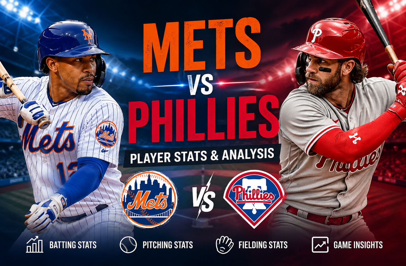 Mets vs Phillies Match Player Stats