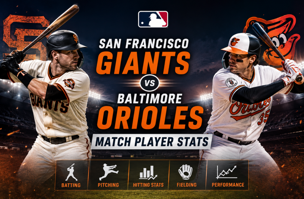 San Francisco Giants vs Baltimore Orioles Match Player Stats