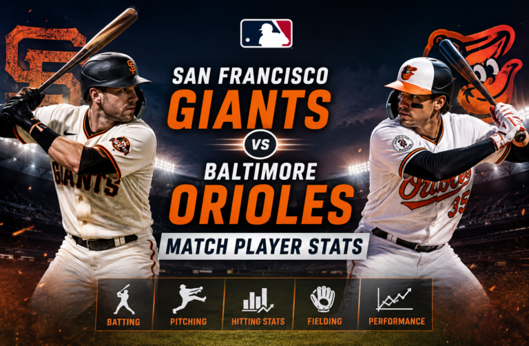 San Francisco Giants vs Baltimore Orioles Match Player Stats