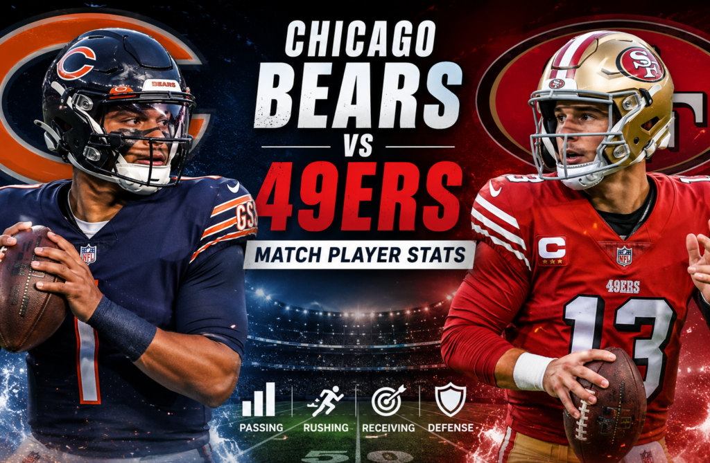 Chicago Bears vs 49ers Match Player Stats
