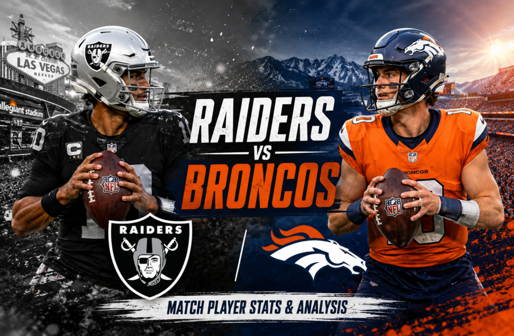 Las Vegas Raiders vs Denver Broncos Match Player Stats