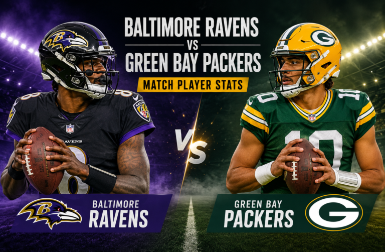 Baltimore Ravens vs Green Bay Packers Match Player Stats